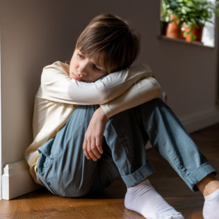 boy upset
