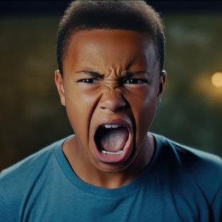 angry kid
